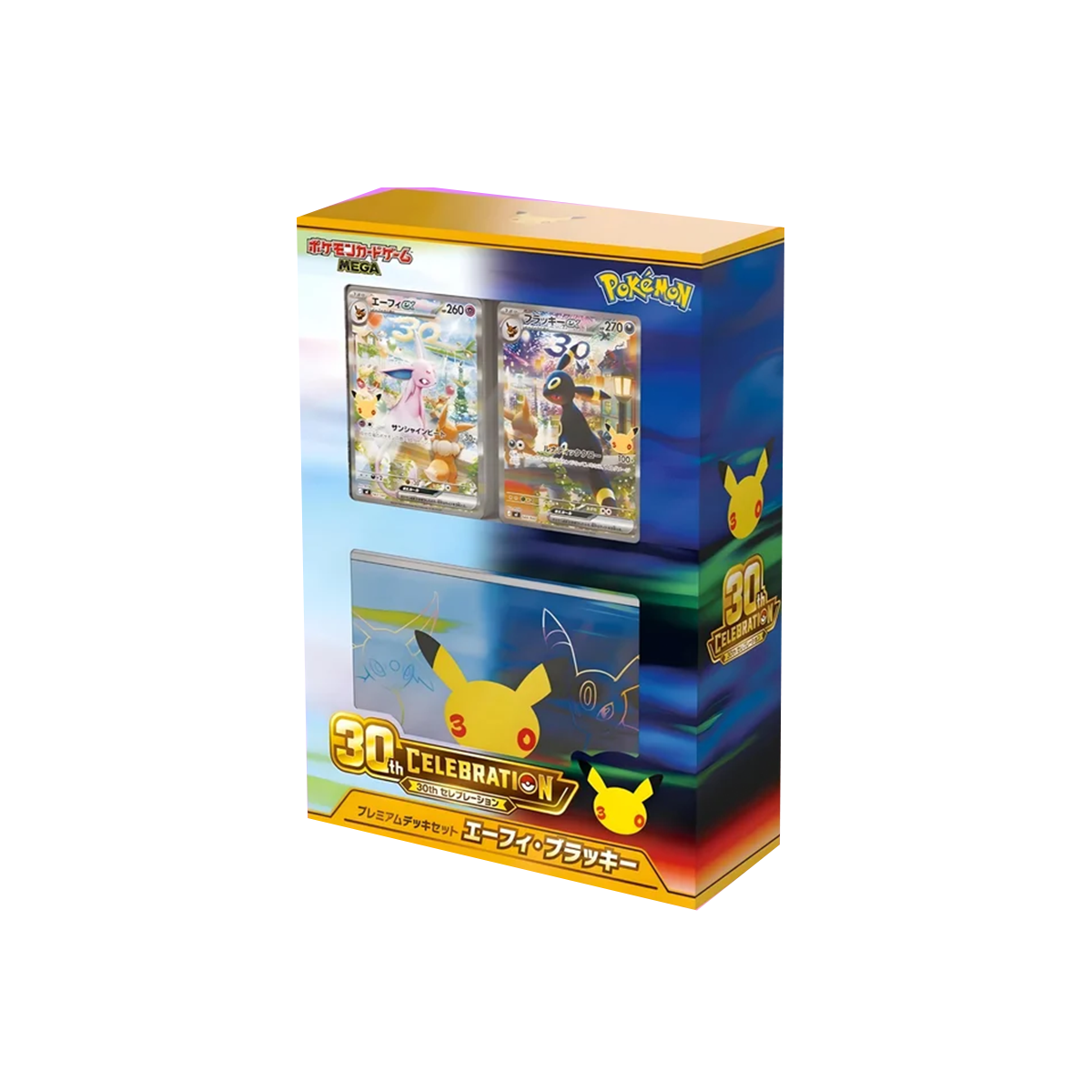 Pokémon 30th Celebration Premium Deck Set Eevee & Umbreon – Japanische Version - Garantierte Zuteilung